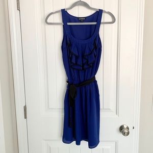 Express navy and black dress